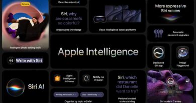 Apple Intelligence bento box slide from WWDC keynote