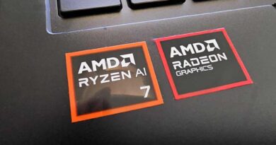 AMD Ryzen sticker on a laptop