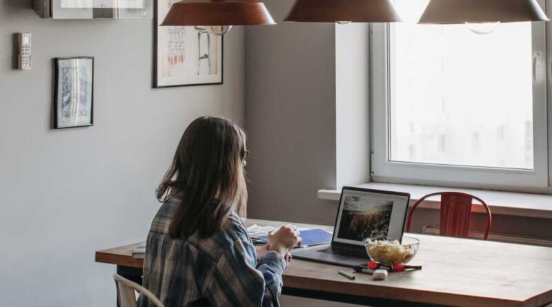 Pexels working home alone