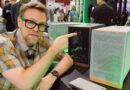 Montech Ten Wood on a desk at Computex 2026