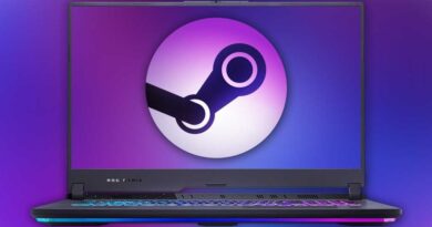 asus gaming laptop with SteamOS logo