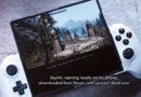 Skyrim running on a phone with a Bluetooth controller