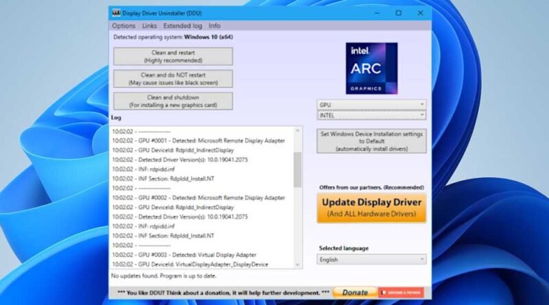 Hidden gem PC app Display Driver Uninstaller DDU