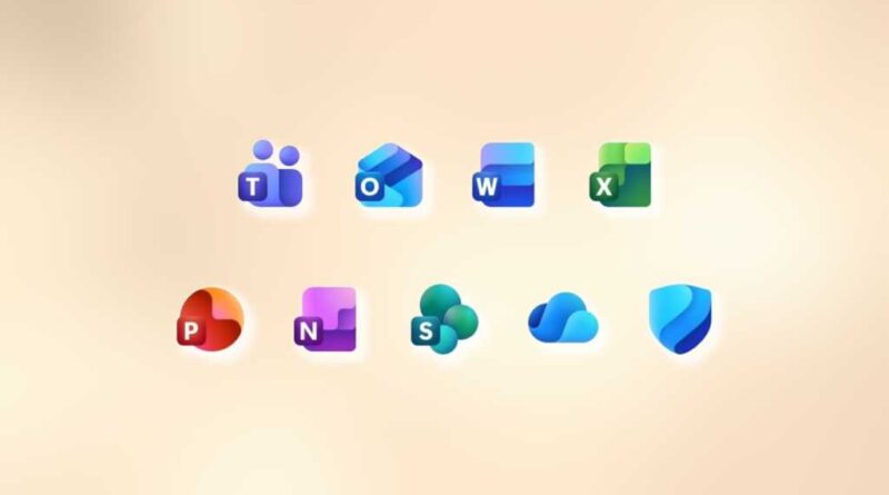 Microsoft 365 Office app icons