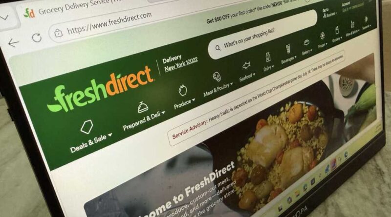 FreshDirect website