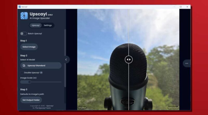 Local AI tools Upscayl