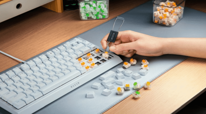Razer BlackWidow V4 white hot swap switches