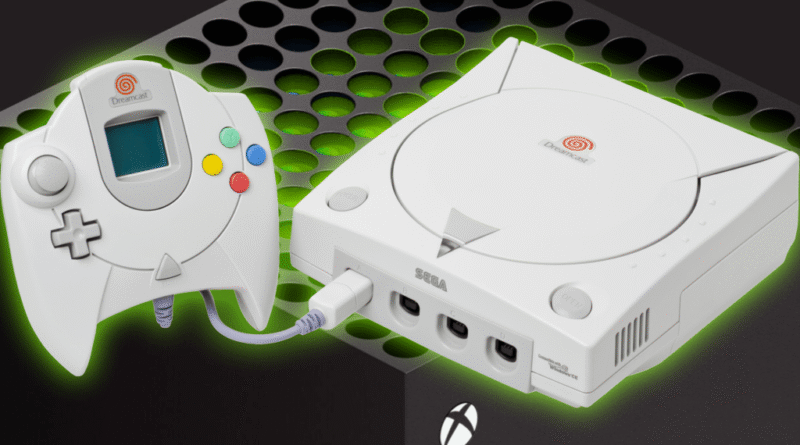 Sega Dreamcast on top of Microsoft Xbox Series X