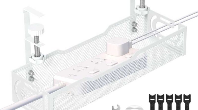 Cable management tray on Amazon