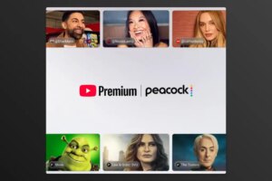 YouTube Premium and Peacock graphic