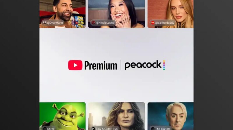 YouTube Premium and Peacock graphic