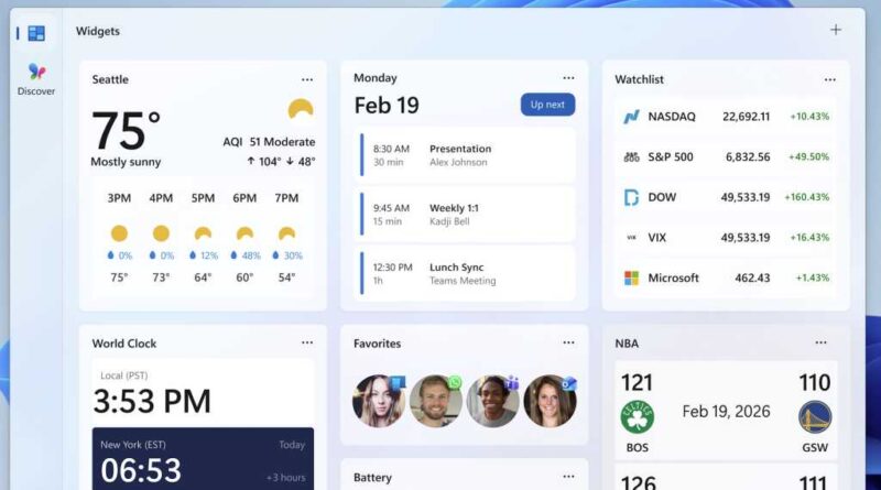 Windows Widgets