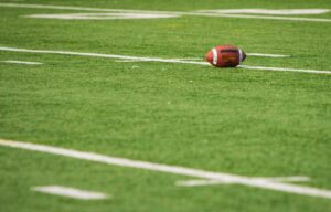 Football on a field
