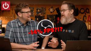 Adam and Will discussing OBS streaming