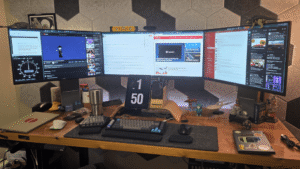 Michael's work from home desk