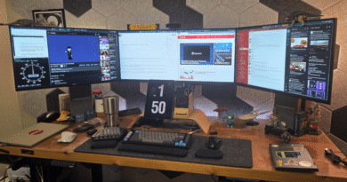 Michael's work from home desk