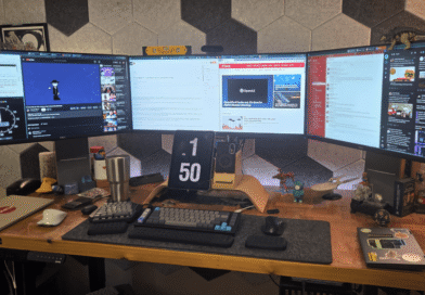 Michael's work from home desk