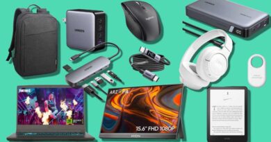 Collage of tech products
