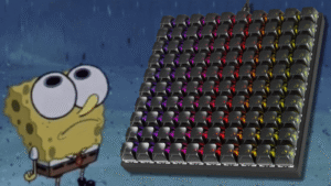 Keychron macro pad spongebob meme