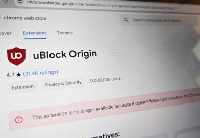 uBlock Origin Chrome Web Store page, showing that it's no longer available