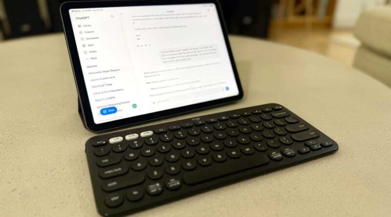 ChatGPT on a tablet