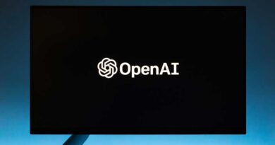 OpenAI logo on a computer monitor