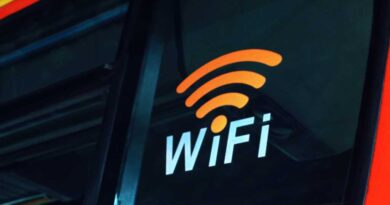 Wi-Fi symbol on a sign
