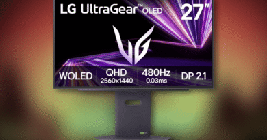 LG OLED monitor 27GX790A-B 480hz