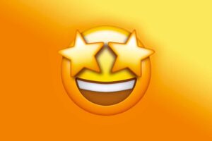 Apple starry eyes emoji