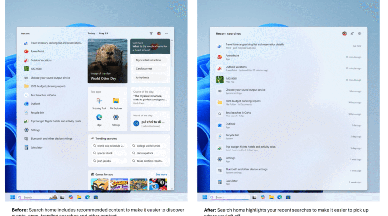 windows 11 new search july 2026
