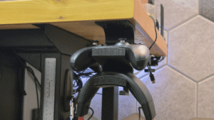 Michael's headset and controller holder
