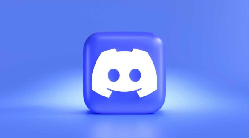 Discord icon as a block on a blue-purple background