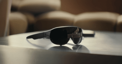 Meta VR Glasses on a table, notably without any controllers or games