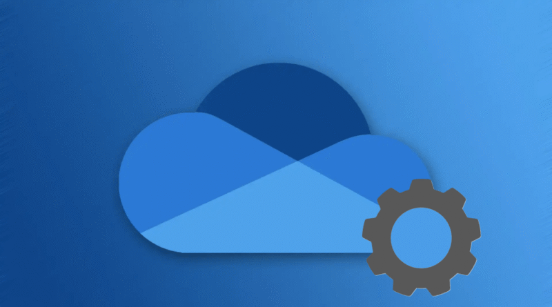 Microsoft OneDrive logo with gear