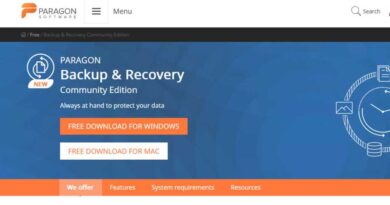 Paragon Backup & Recovery Community Edition