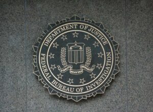 FBI logo on a wall