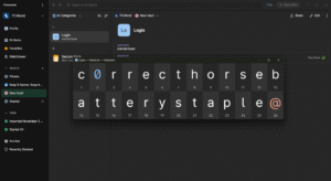 1Password Show in Large Type (Dec 2025)