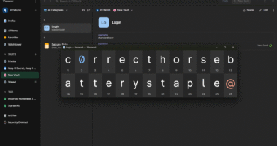 1Password Show in Large Type (Dec 2025)