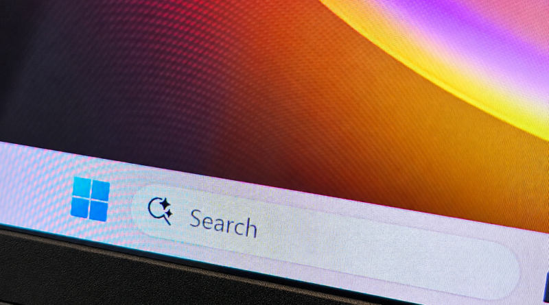 Windows search bar edit